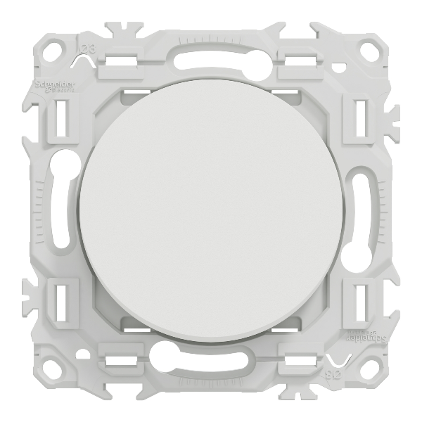 Schneider Electric – Interrupteur Odace va-et-vient ou poussoir – blanc craie – Réf : S920204